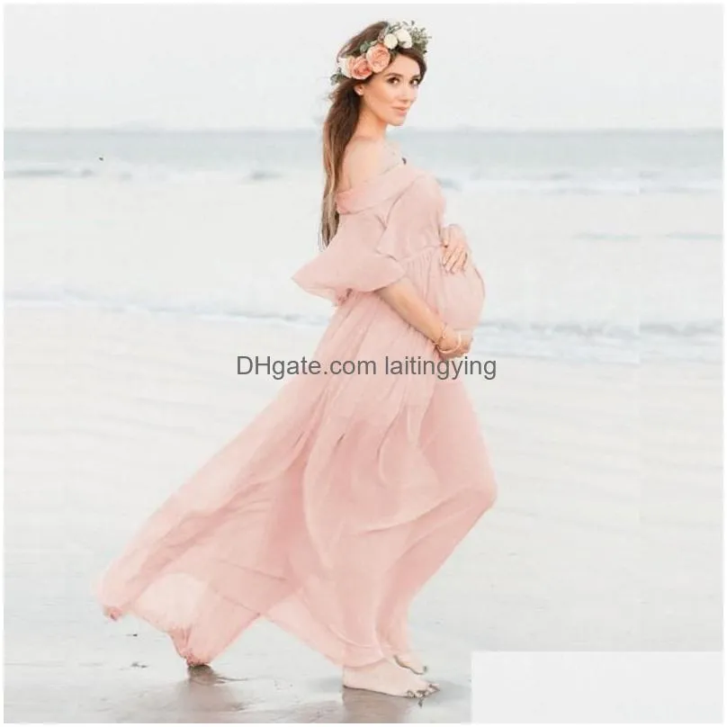 maternity dresses for p o shoot pink pregnancy dress p ography prop maxi gown dresses for pregnant women clothes d15