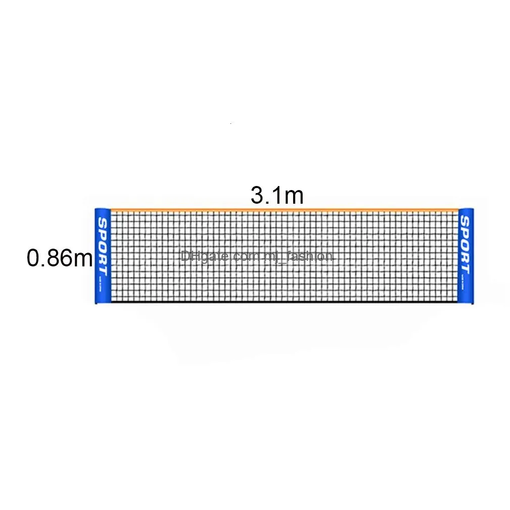 Balls 3.14.15.16.1M Professional Sport Training Standard Badminton Net Volleyball Easy Setup Outdoor Tennis Mesh Exercise Drop Delive Dhx1Z