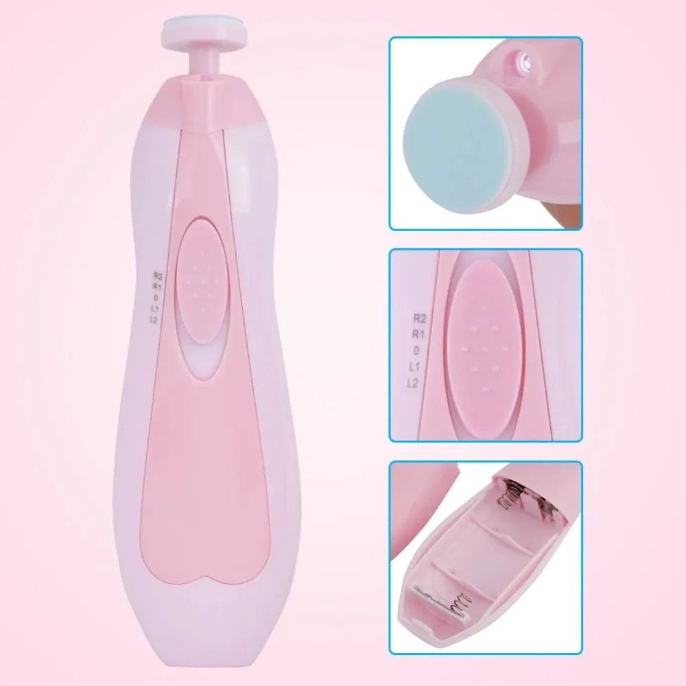 Newborn Baby Safety Electric Nail care Clippers Cutter For Kid BabyNail Trimmer Nail Shell Shear Manicure Tool Set