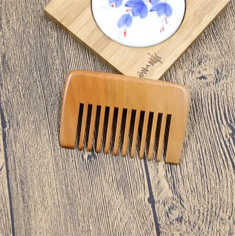 Delicate wood comb custom your design beard comb customized combs laser engraved wooden hair comb for women men grooming