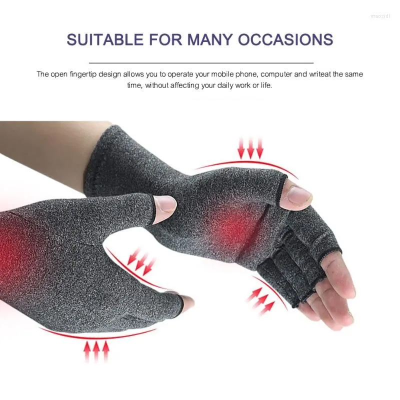 Cycling Gloves Arthritis Compression Hand Finger Carpal Tunnel Pain Relief Support Brace Women Men Therapy Wristband Winter Warm