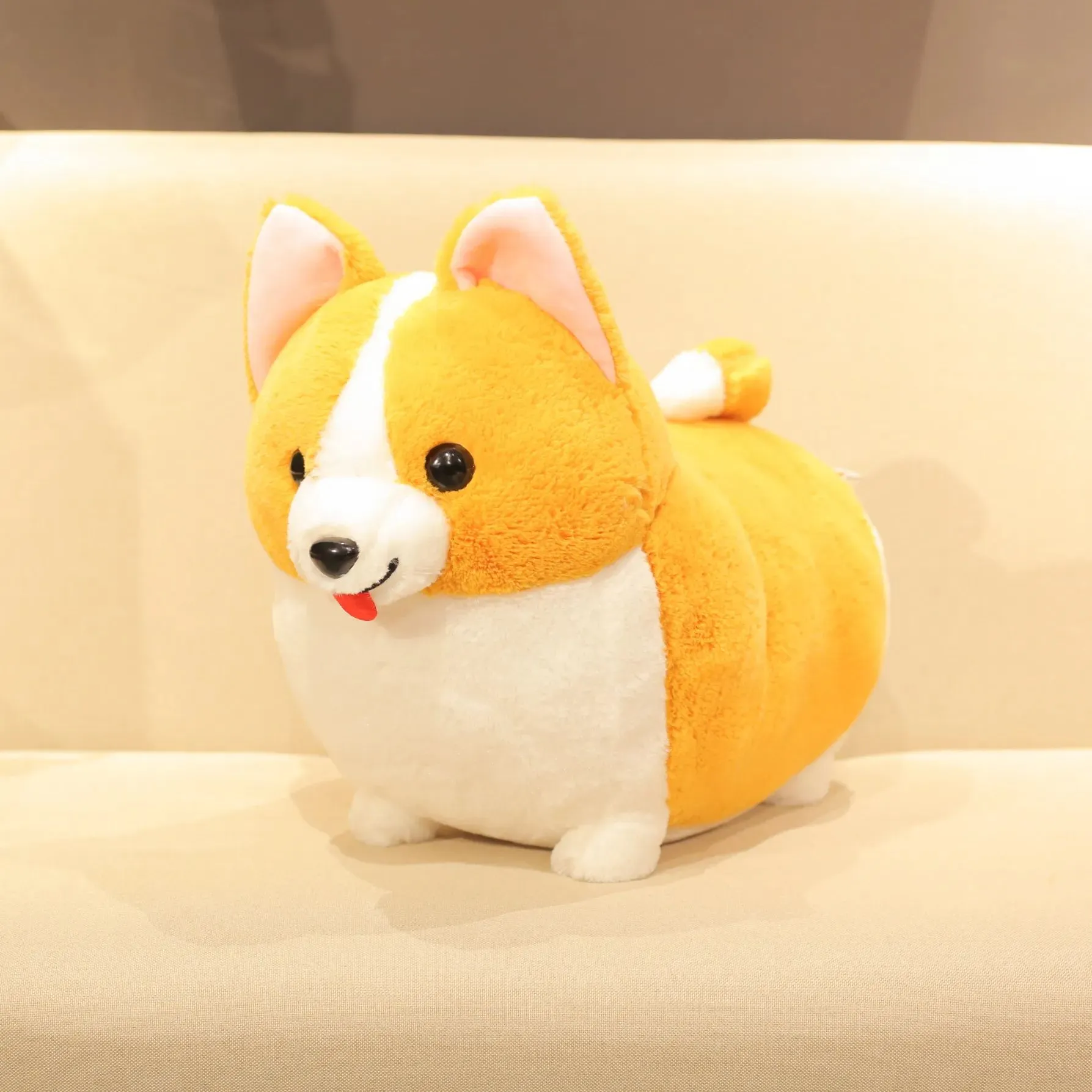 38/45cm Lovely Corgi Dog Plush Toy Stuffed Soft Animal Cartoon Pillow Cute Christmas Gift For Kids Kawaii Valentine Present