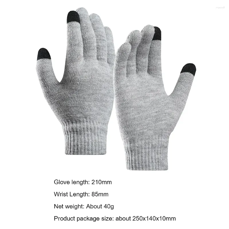 Cycling Gloves Touch Screen Full Fingers Sports Bike Winter Warm Knitted