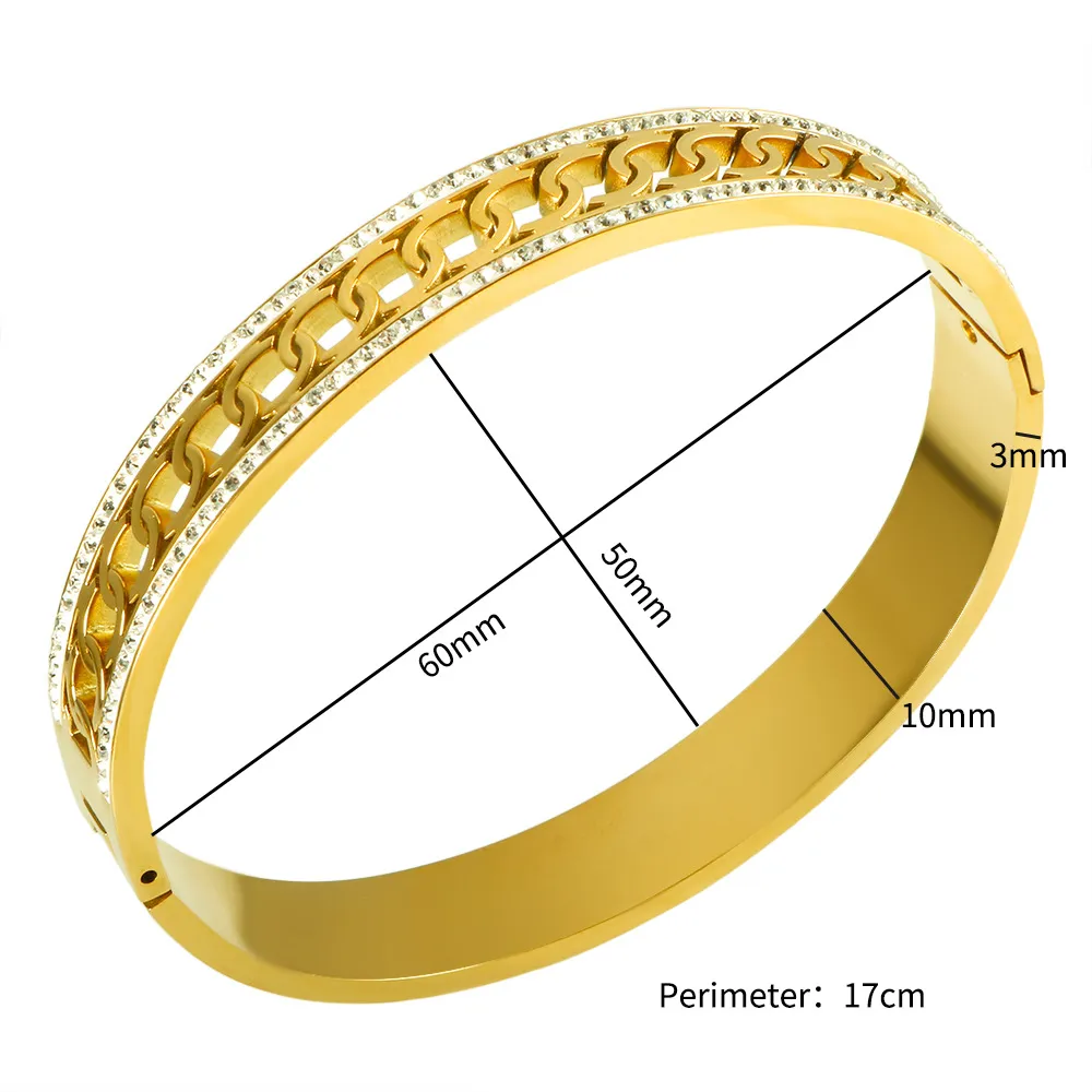 Wedding Bracelets Bangle Charm Designer Girls Perimeter About17-17.5Cm Bracelet For Men Women Fashion Jewelry Rose Gold Sier Love Par Otdr4