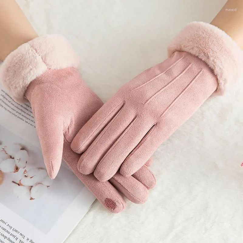 Cycling Gloves Winter Women Warm Touchscreen Accessories For Riding Biking Hiking Mountaineering