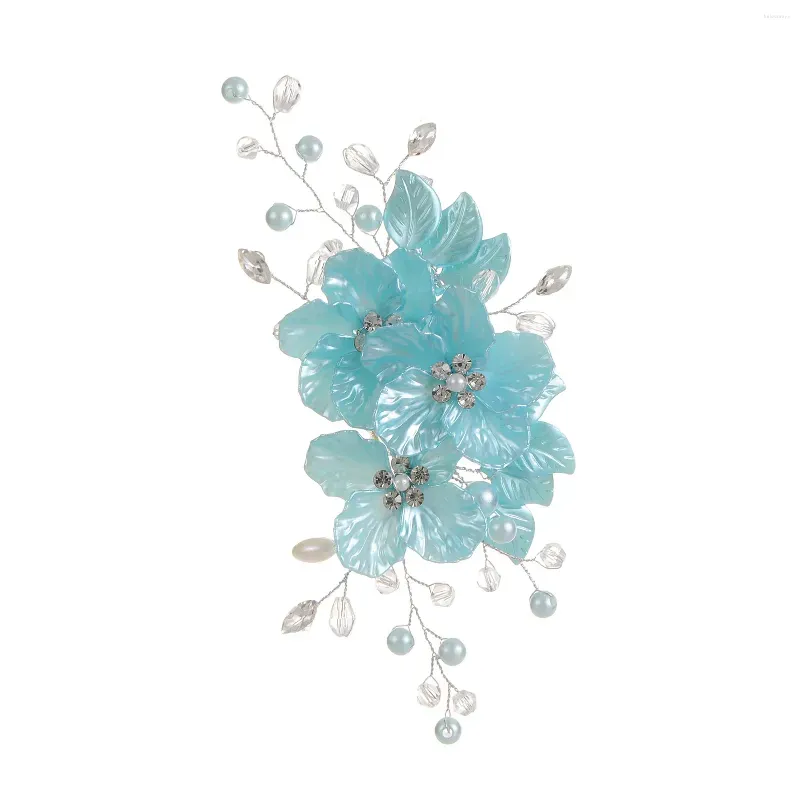 Hair Clips Chinese Style Headdress For Girls Flowers Glossy Accessories Headwear Gown Wedding Banquet