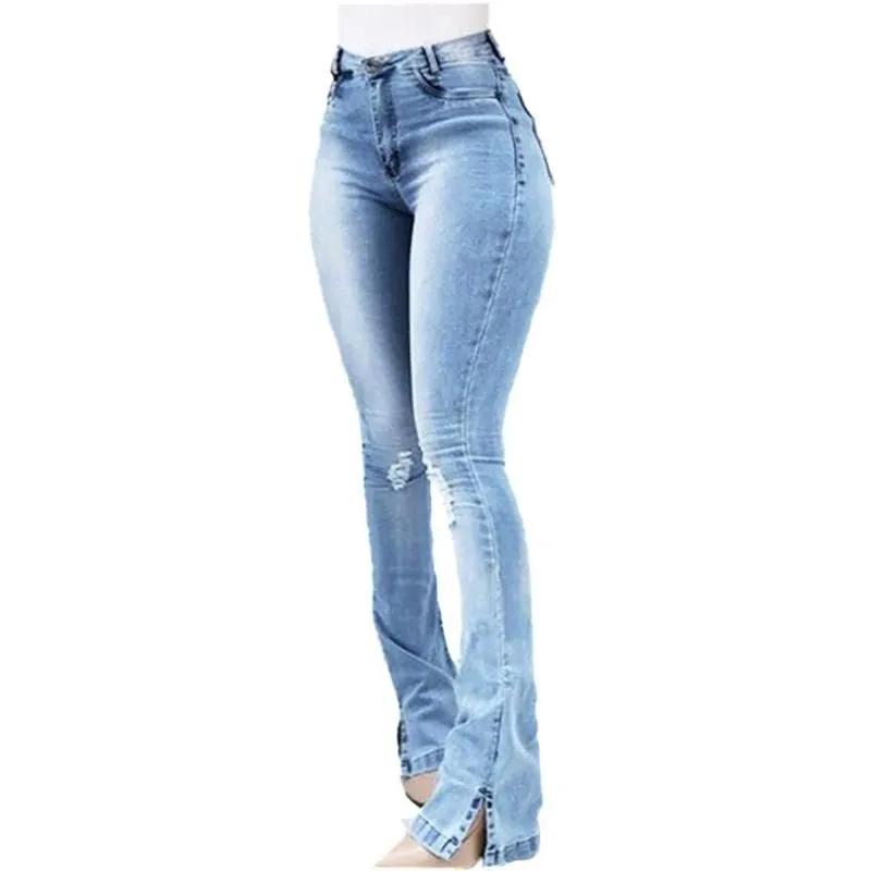 Women`s Jeans Woman High Waist Clothes Wide Leg Denim Zipper Blue Streetwear Vintage 2021 Fashion Harajuku Straight Pants XXXL
