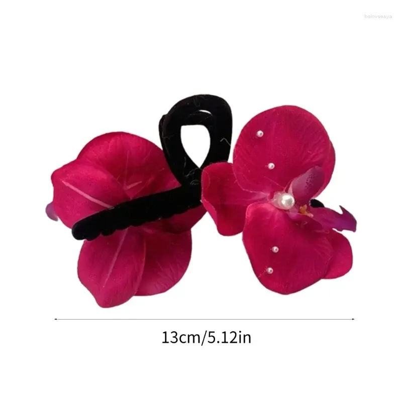 Hair Clips Soft Butterfly Flower Clip For Women And Girls Fashionable Versatile Headwear Accessory 124A