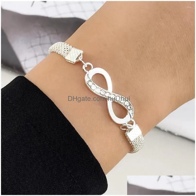 link bracelets bracelet 8-ring pattern elegant advanced sense jewelry temperament high quality material fashionable durable