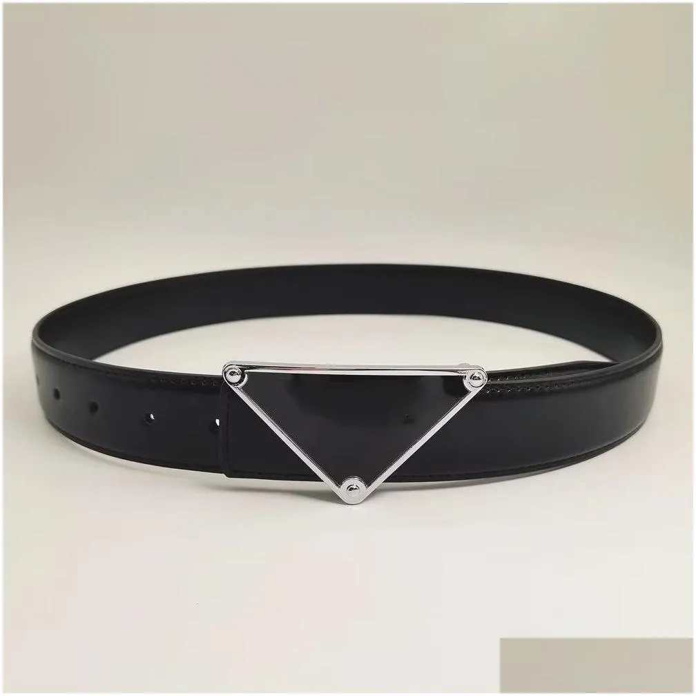 2023 Fashion Classic Belts For Men Women Designer Belt Silver Mens Black Smooth Gold Buckle Leather dresses Belt fashionbelt