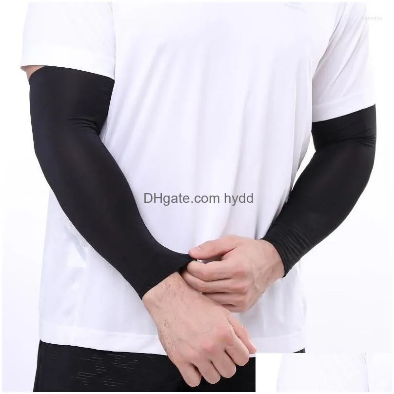 knee pads men breathable quick dry sun uv protection running arm sleeves basketball elbow pad fitness armguards sports cycling warmers