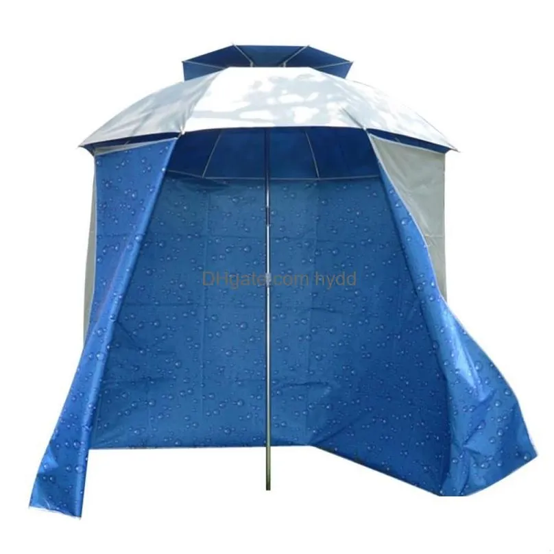 outdoor hats anti-uv 4.8x1.5m fishing umbrella shading cloth rainproof wall tent beach shelters protect apron camping equipment