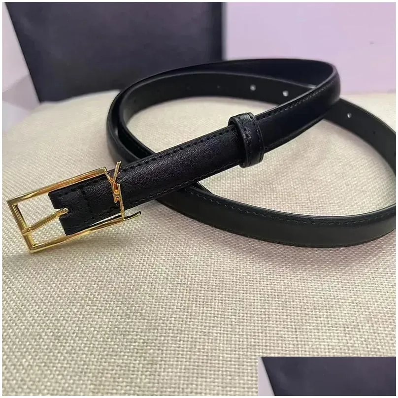 Womens Genuine Leather Belts Mens Designer Belts Cowskin Thin Belt Letter Belts Womans Waistband Cintura Ceintures Girdle Highly Quality