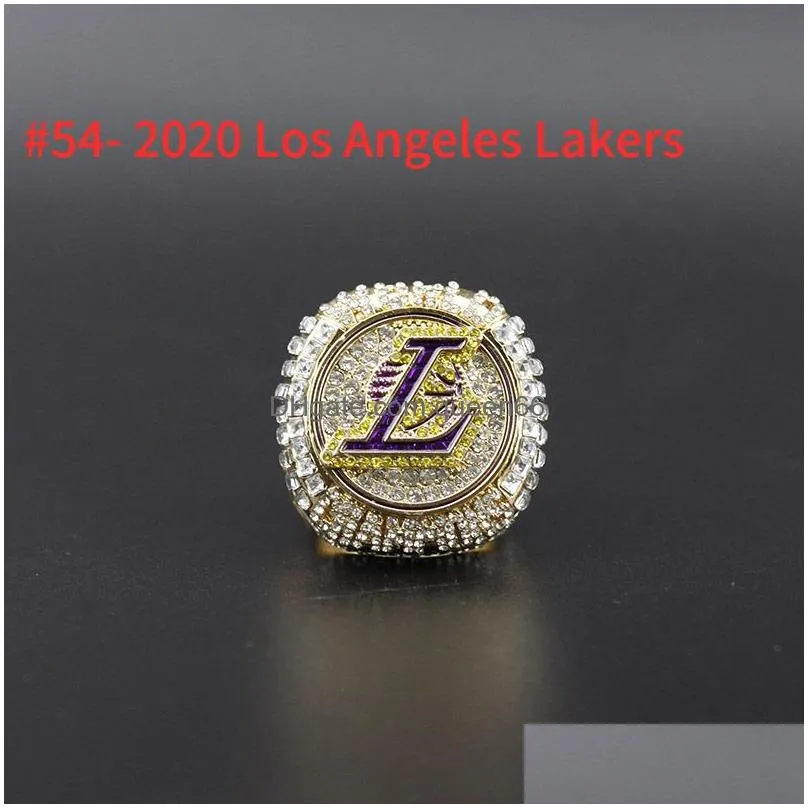 Solitaire Ring James Lakers Basketball Team Champions Championship With Wooden Box Souvenir Men Women Boy Fan Brithday Gift 2022 2023 Dho9J