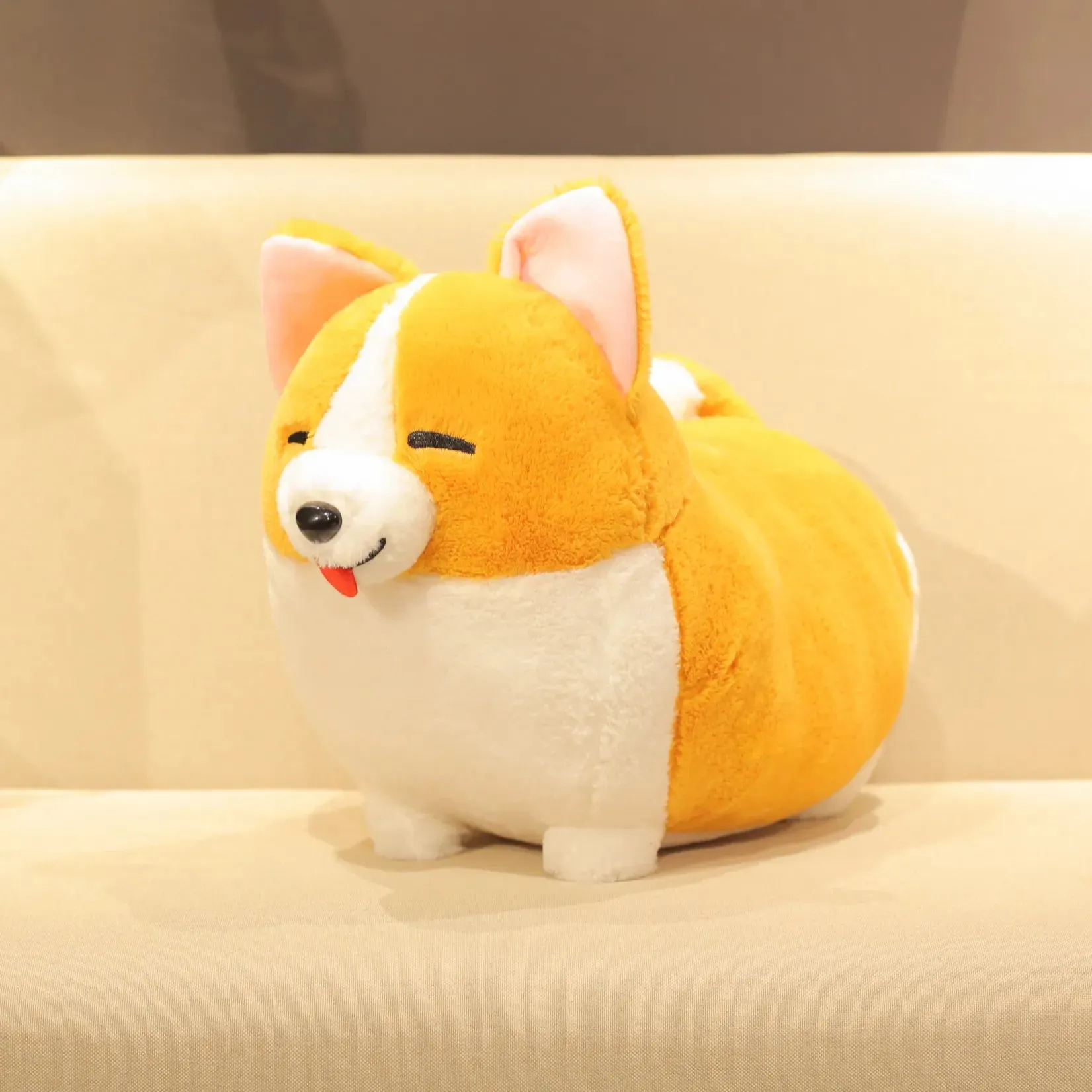 38/45cm Lovely Corgi Dog Plush Toy Stuffed Soft Animal Cartoon Pillow Cute Christmas Gift For Kids Kawaii Valentine Present