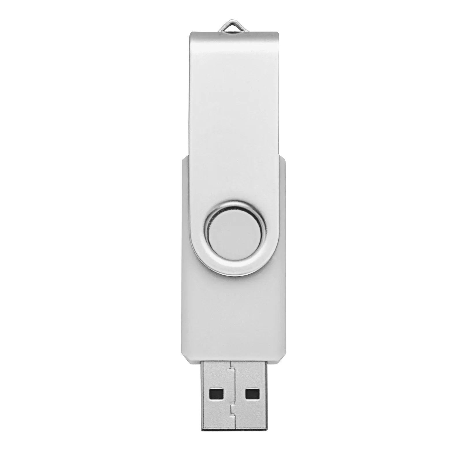 White Metal Rotating 32GB USB 2.0 Flash Drives 32gb Flash Pen Drive Thumb Storage Enough Memory Stick for PC Laptop Macbook Tablet