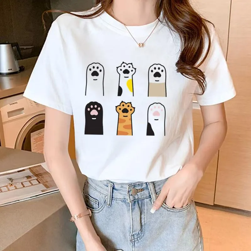 Women`S Plus Size T-Shirt Fashion Design Large Short Sleeve Summer Womens Flowers And Plants Pattern Cartoon Heart Top Personalized C Otckt