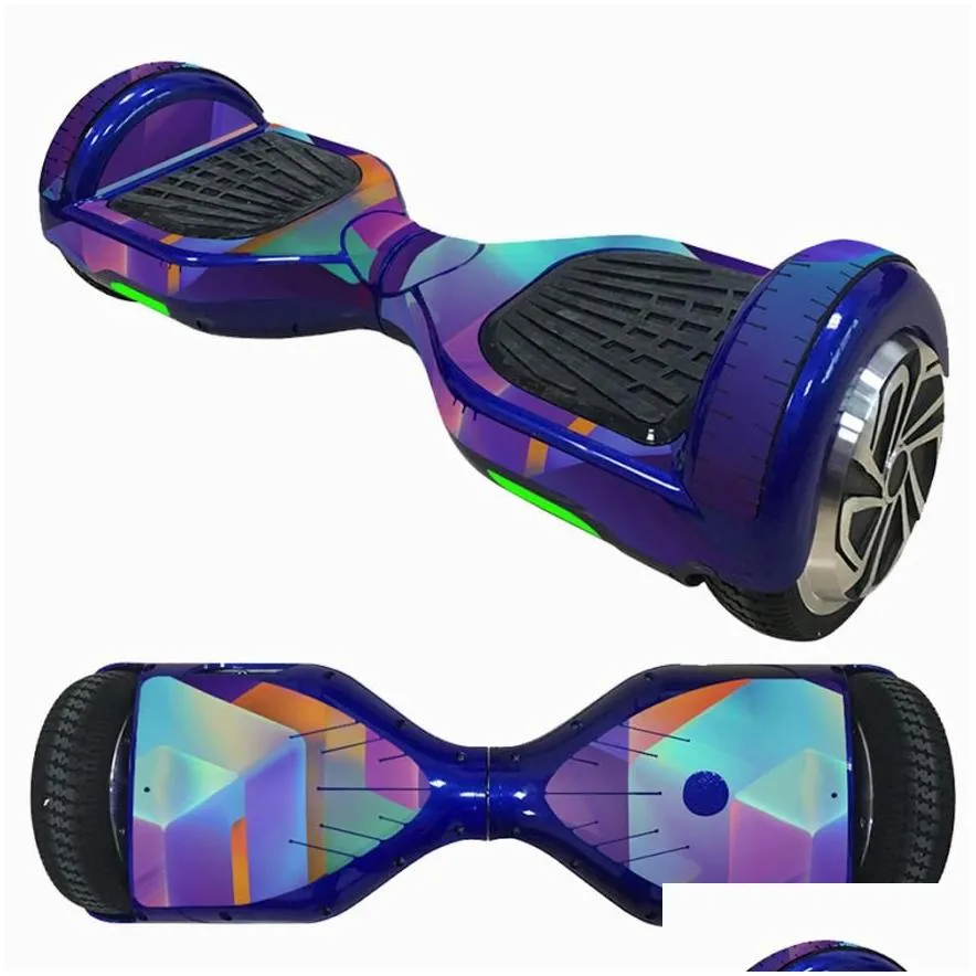 6 5 Inch Self-Balancing Scooter Skin Hover Electric Skate Board Sticker Two-Wheel Smart Protective Cover Case Stickers1 Skateboard310I