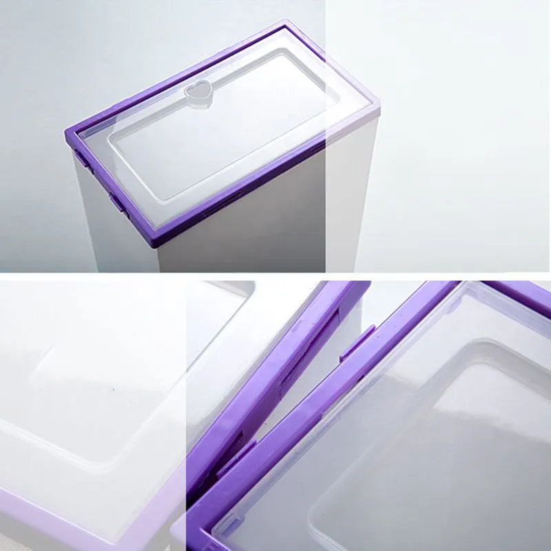 Transparent Shoe Box Multicolor Foldable Storage Plastic Clear Home Organizer Stackable Display Superimposed Combination Shoes Containers Cabinet Boxes