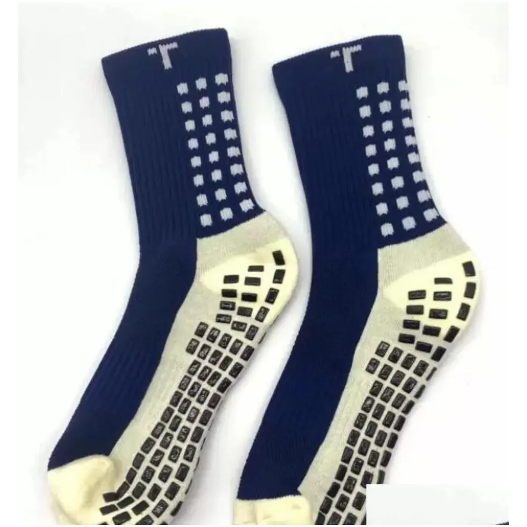 mix order sales football socks non-slip football Trusox men`s soccer socks quality cotton Calcetines with Trusox