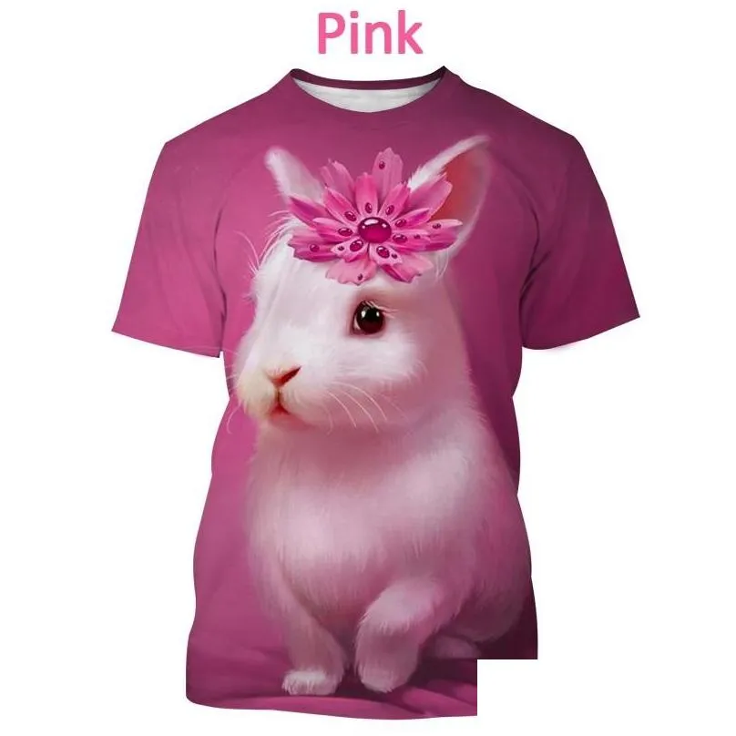 Men`S T-Shirts Mens Fashion Easter T Shirt Men/Women 3D Printed Short Sleeve Harajuku Style Tshirt Streetwear Summer Tops Plus Size Dr Dhgvm