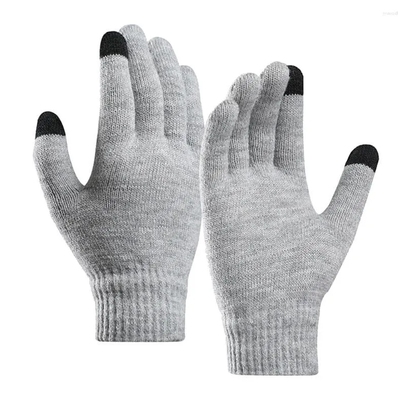 Cycling Gloves Touch Screen Full Fingers Sports Bike Winter Warm Knitted