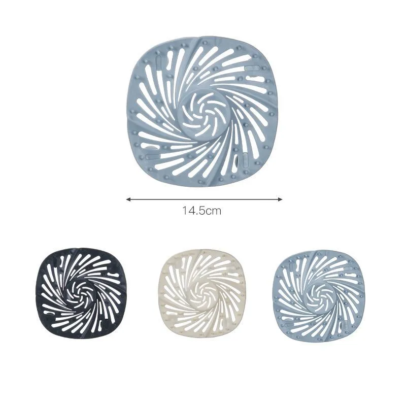 Kitchen Sink Filter Anti-clogging Sealing Pad Bathroom Floor Strainer Shower Sewer Drains Cover Household Hair Catcher Stopper
