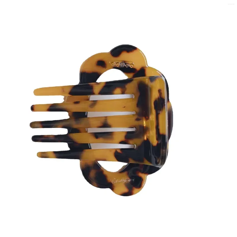 Hair Clips Ins Korea Fashion Geometric Acetic Acid Hairpins Insert Comb Elegant Colorful Brown Styling Tools Accessories For Woman