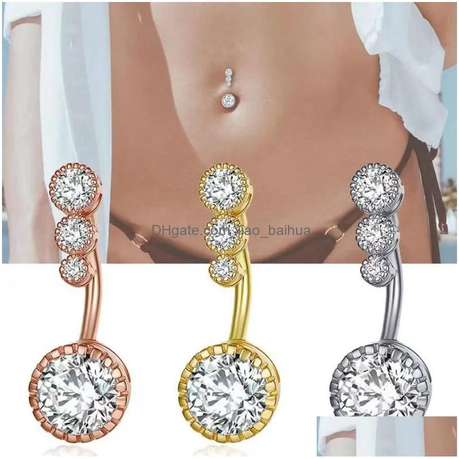 Navel & Bell Button Rings Titanium Belly Piercing Y Spiral Diaphragm Cartilage Dangle Drop Nombril Ombligo Body Jewelry Delivery Dhgop