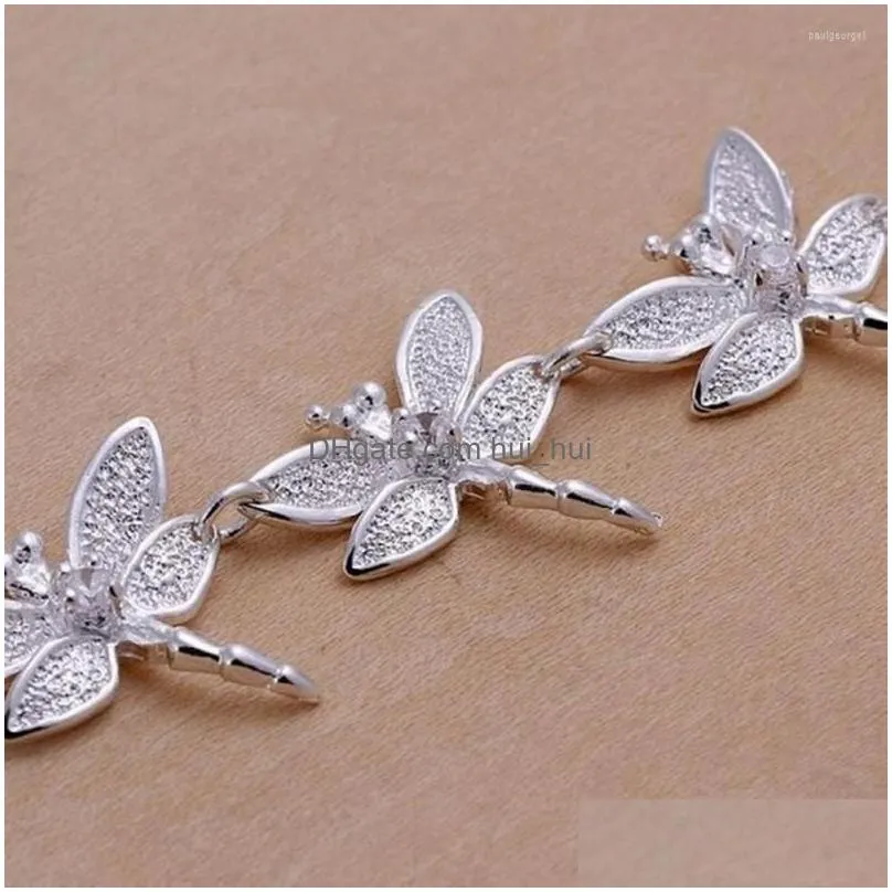 charm bracelets eight dragonfly womens hand fashion silver color girls lucky fine jewelry wholesale trendy woman 2023 gifts
