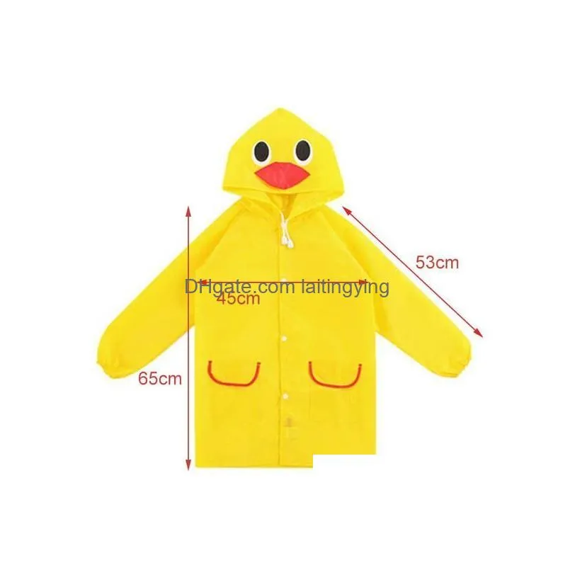 rain gear childrens cartoon raincoat korean cute baby poncho household goods playground songkran festival drop delivery kids maternity