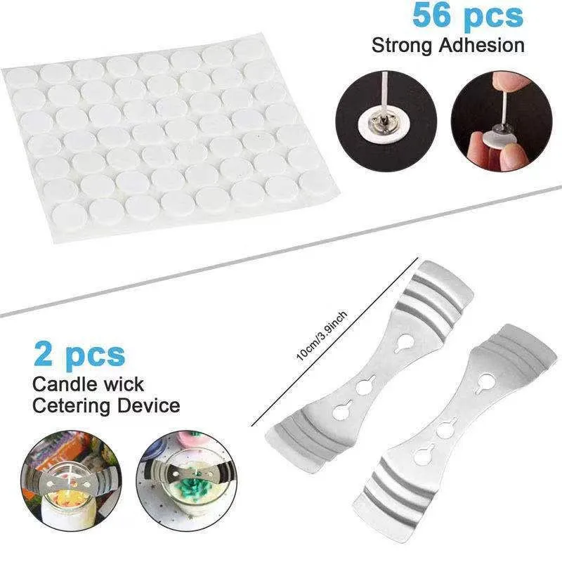 Complete DIY Candle Crafting Tool Kit Supplies Scented Candles Making Beginners Set Soy Wax Melting Pot Fragrance oil Tins Dyes Wicks