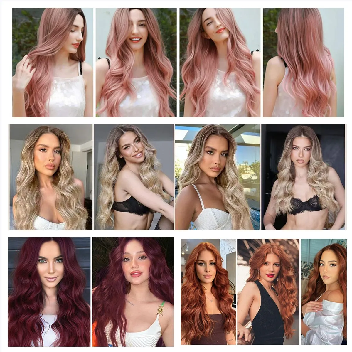 HD Body Wave Highlight Lace Front Human Hair Wigs For Women Lace Frontal Wig Pre Plucked Honey Blonde Colored Synthetic Wigs Hair fast