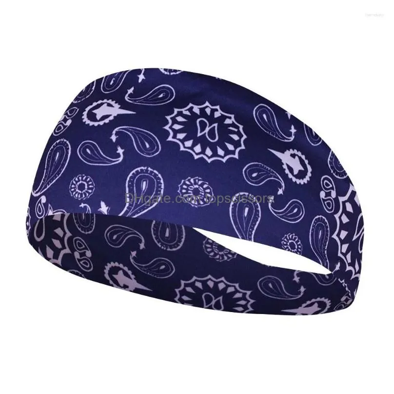 Hair Accessories Yoga Absorbing Sweat Bands Men Women Elastic Running Headbands Headwrap Sports Headwear Headband Drop Delivery Produc Dhcas