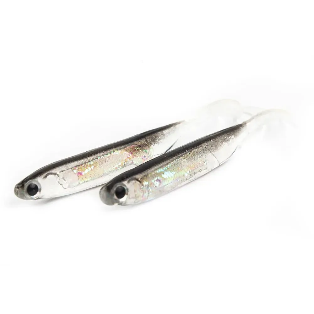 Baits Lures 5Pcslot Fishing Soft Bait 7Cm 75Cm 17G 23G 27G T Tail Fish  Rainbow Color Sequin Swing Spinner 231207 Drop Delivery Sports Dhcuy