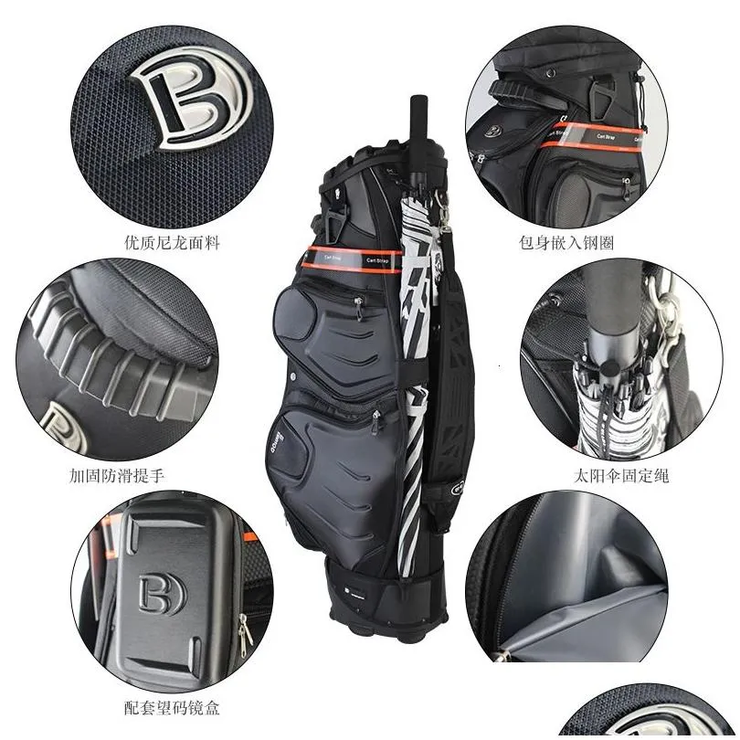 Golf Bags Multifunctional Golf Bag Waterproof Standard Golf Bag Travelling Aviation Bag Large Capacity Package Hold 14 Golf Clu 230907