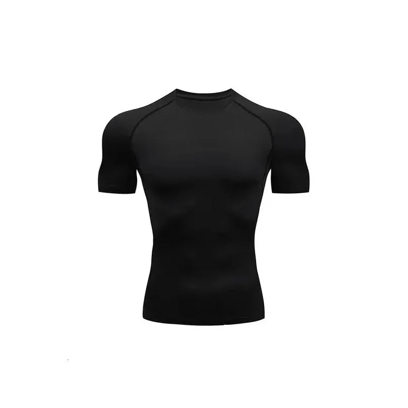 Men`S T-Shirts Running Breathable T-Shirt Quick Dry Training Tees Slim Fit Compression Shirt Gym Workout Tights For Men Sports Tops Ca Otjz8
