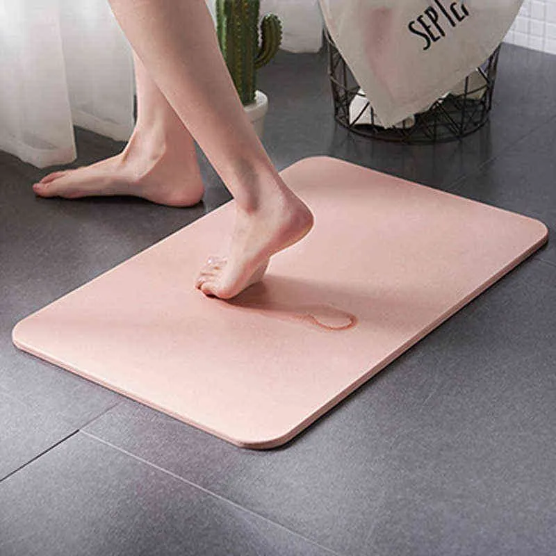 Fast Drying Diatomite Earth Bath Mat 30*40cm Super Absorbent Carpet Bathroom Rug Non-Slip Bath Mats Rug Bathroom Mat Set Durable