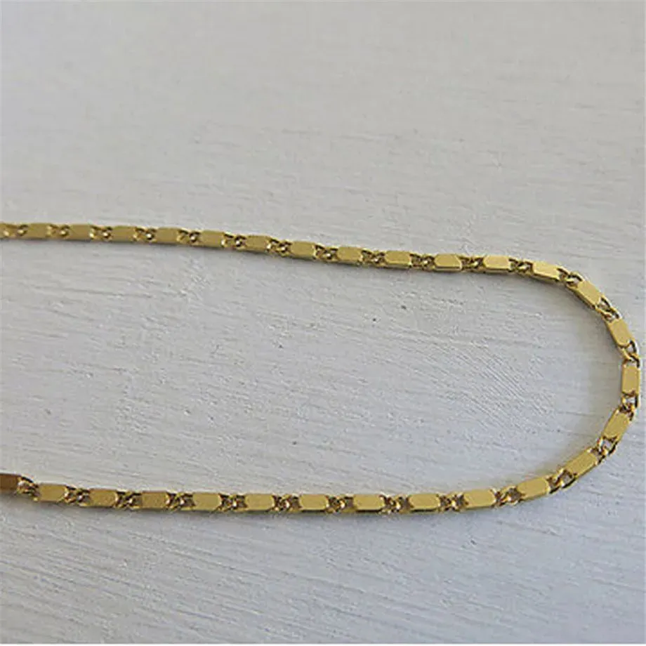 Simple Woman Anklets Casual/sporty 14K Gold Chain Women Ankle Bracelet Jewelry 8529 9982