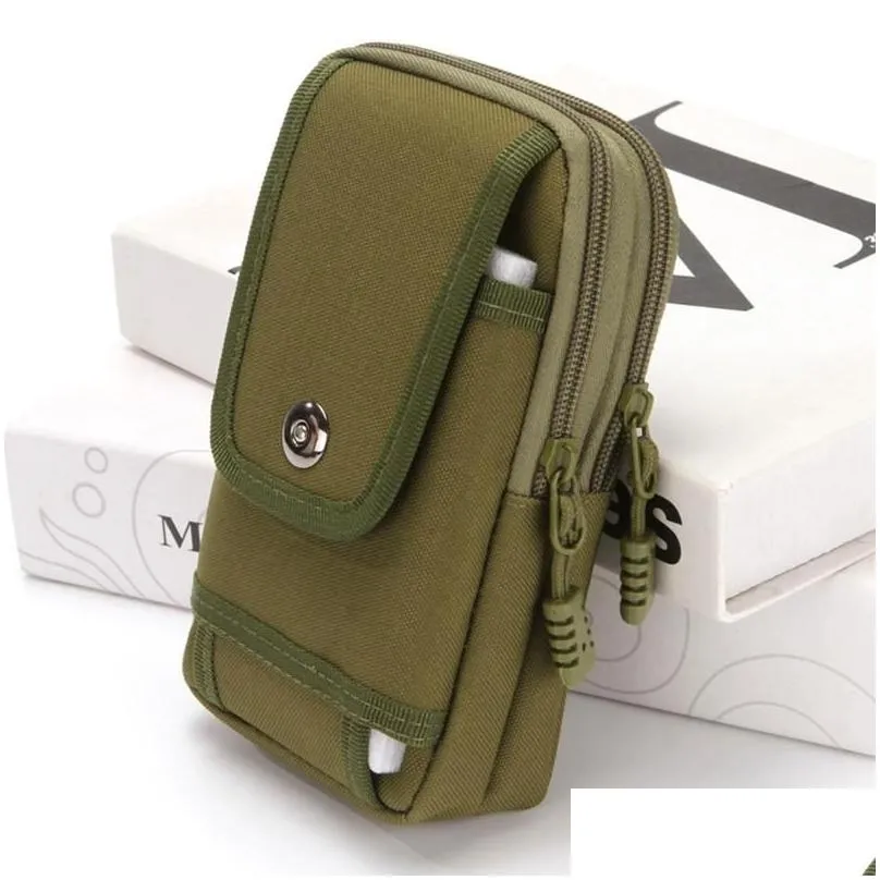 Outdoor Bags Oxford Cloth Tactical Bag Multipocket Mobile Phone Waist Belt Pack Pouch Hunting Molle Utility Organizer8730892