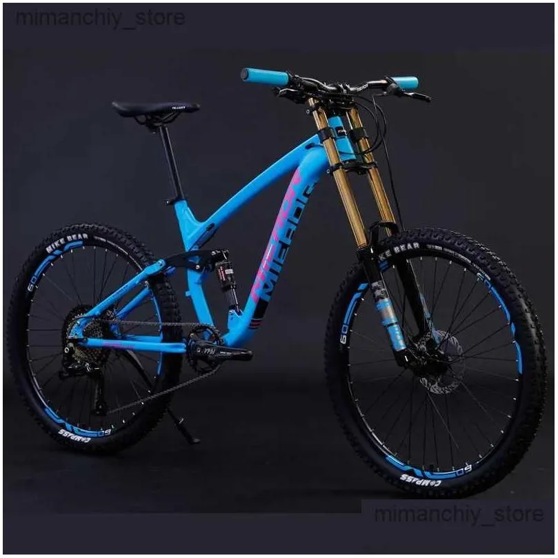 Bikes Aluminum Alloy Mountain Bike for Adults Cycling City 11 Speed Double Damping Downhill DH Bicycle MTB Soft Tail 26/27.5 inch 2023