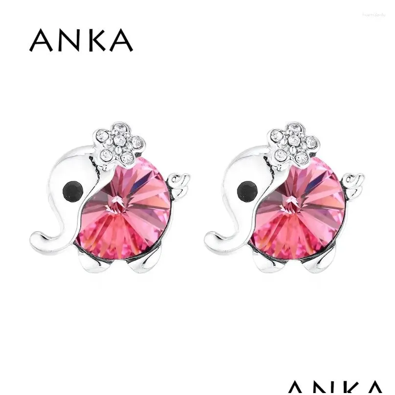 Stud Earrings Anka Elephant Crystal Jewelry For Woman Design Crystals From Austria 137196 Drop Delivery Earring Otzbf