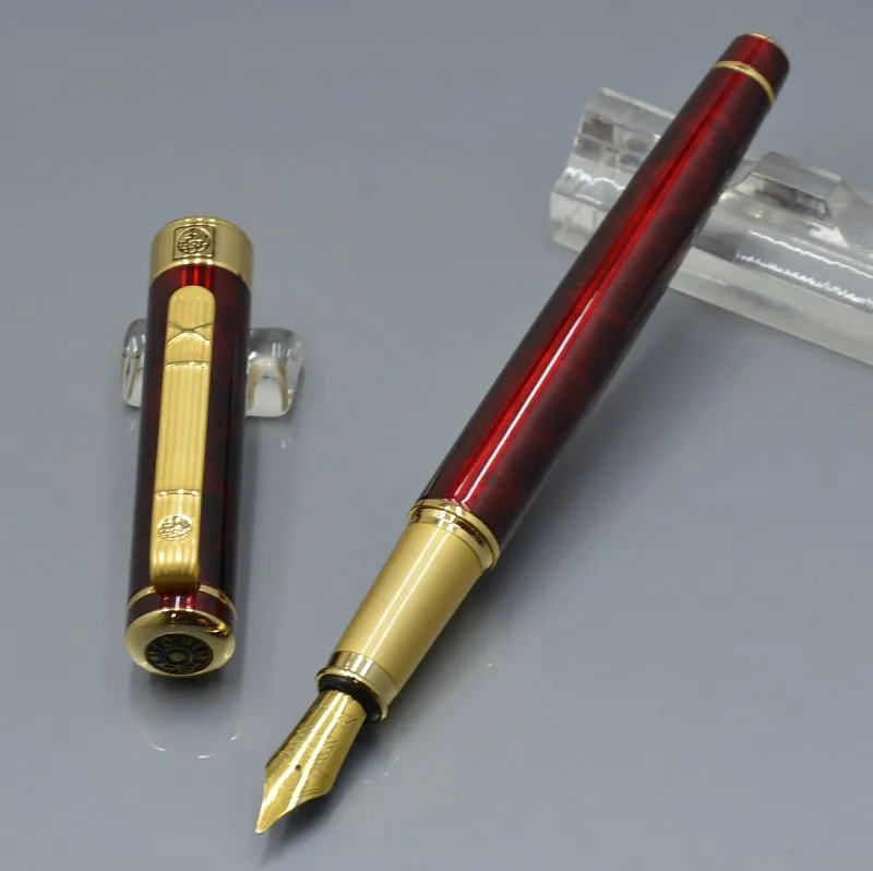 wholesale AAA quality Picasso M nib wine red fountain pen school office stationery writing lady ink pens For birthday gift