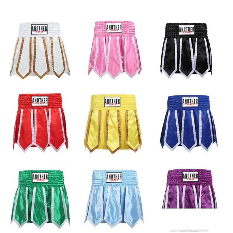 Boxing Trunks Muay Thai Boxing Shorts Men Women Kids MMA Martial Arts Sanda Bjj Fight Jujitsu Combat Pants Soft Muaythai Sports Cl261L