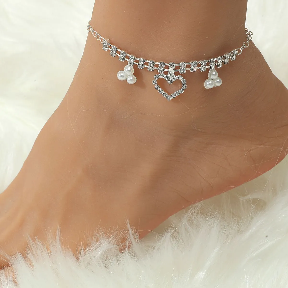 Anklets New Foot Jewelry Sier Anklet Link Chain For Women Girl Bracelets Fashion Wholesale Drop Delivery Dhmzi