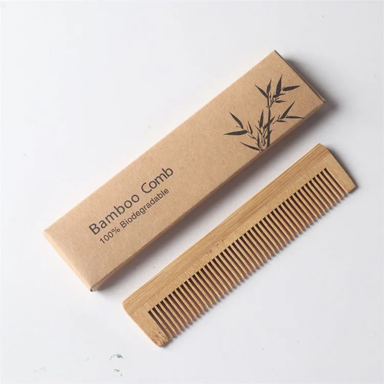 Hotel Supplies Disposable Comb Massage Bamboo Combs Hair Vent Brush Brushes Hair Care and Beauty SPA Massager Bath Supplies LT825
