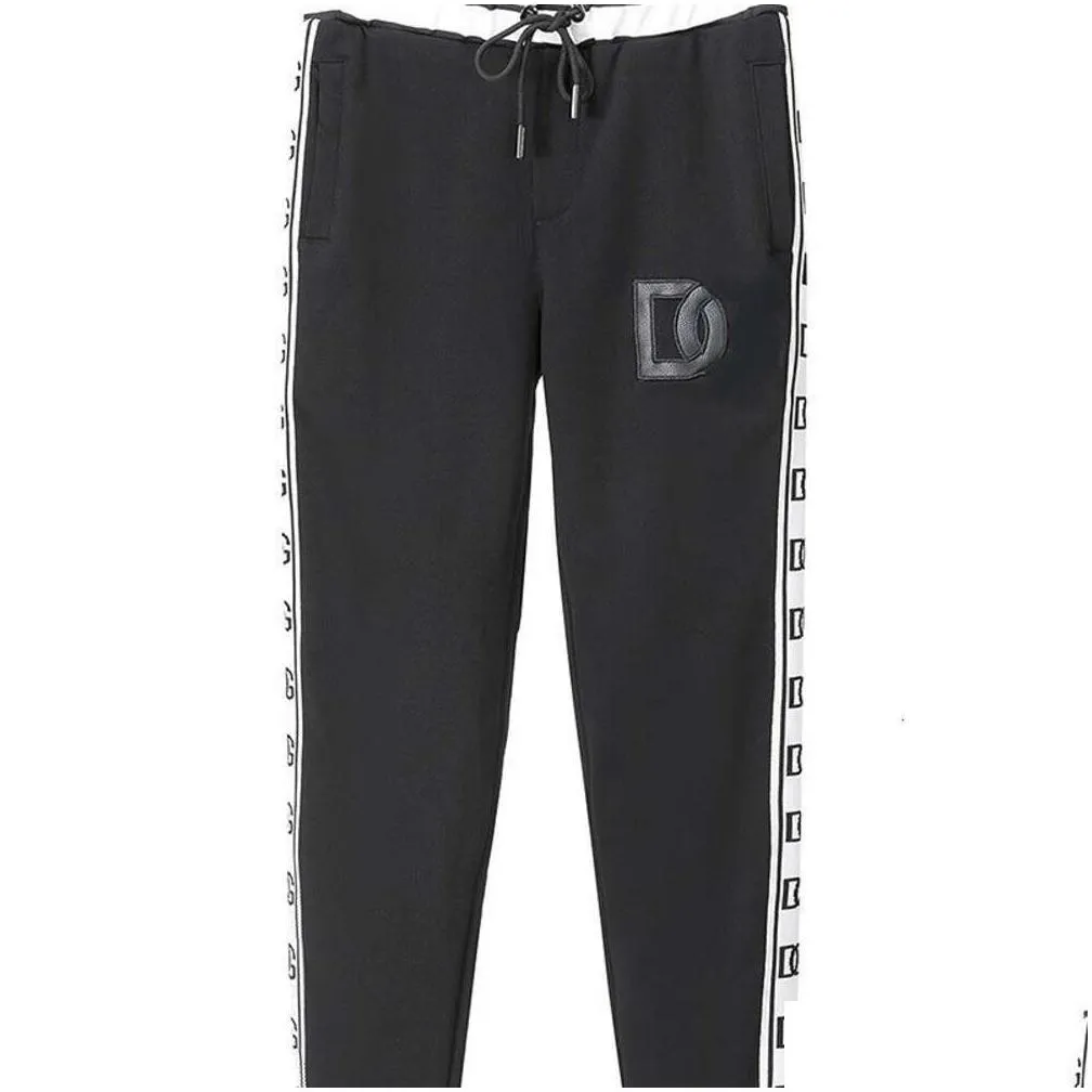 High version men`s tracksuit D letters embroidered jacket pants set designer suit baseball jackets sweatpants two-piece set