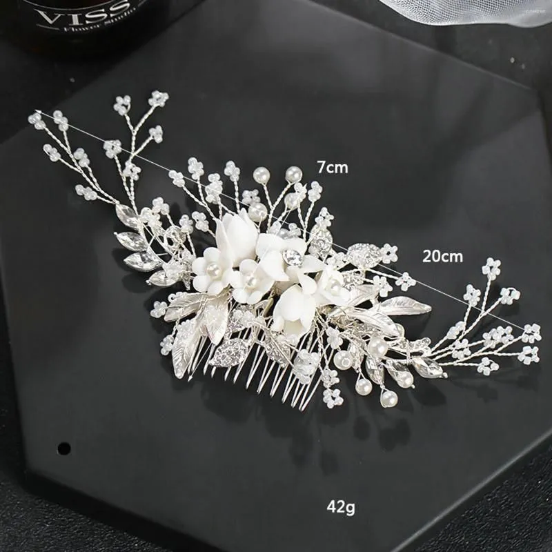 Hair Clips Flower Comb Headdress Made Of Good Materials Suitable For Wedding And Wear