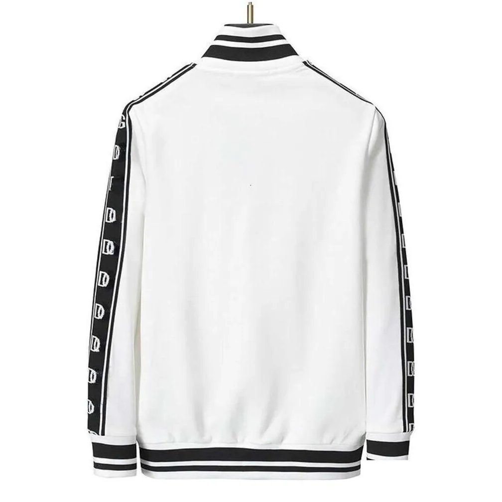 High version men`s tracksuit D letters embroidered jacket pants set designer suit baseball jackets sweatpants two-piece set