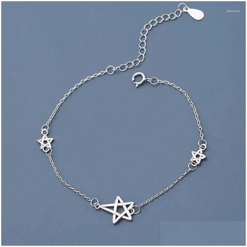 Link Bracelets ENSHIR Vintage Hollow Star Bracelet For Women Temperament Chain Party Jewelry Gift